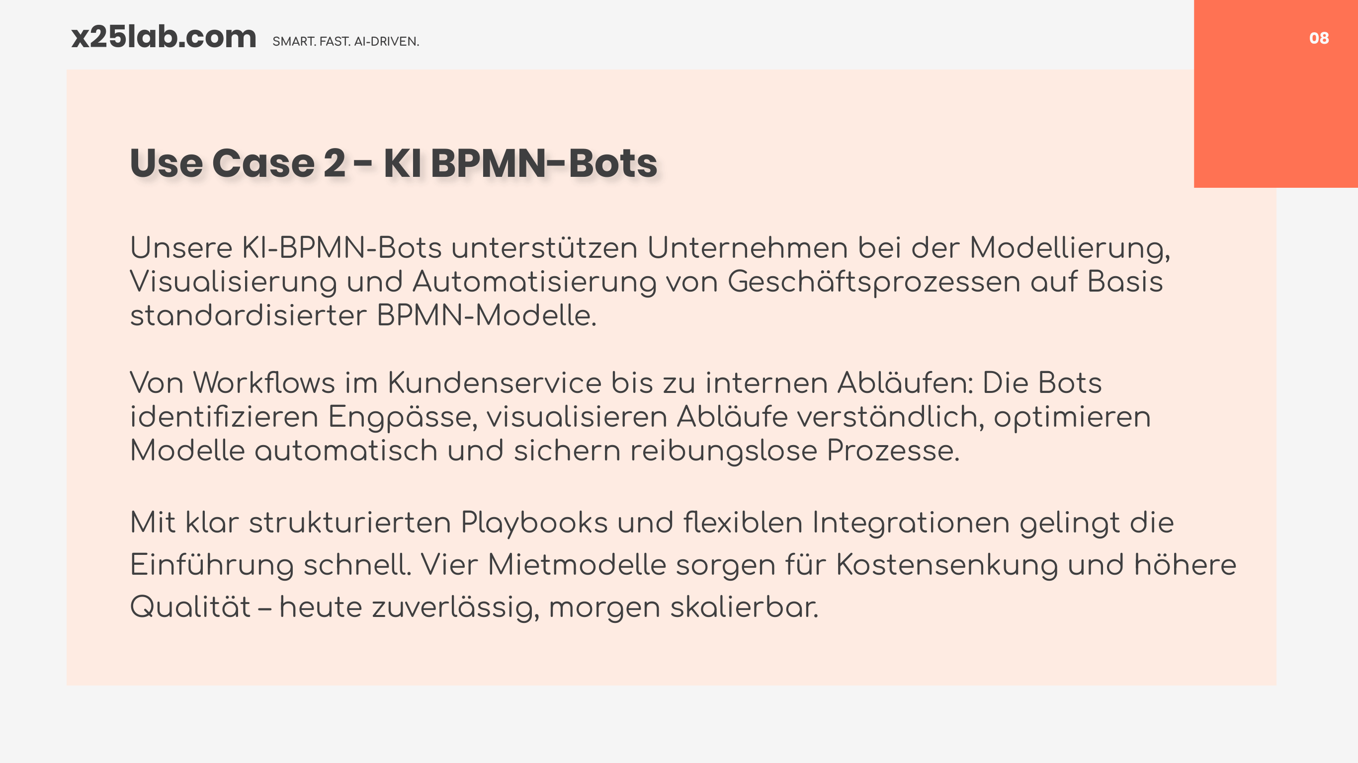 Use Case 2 - KI BPMN-Bots